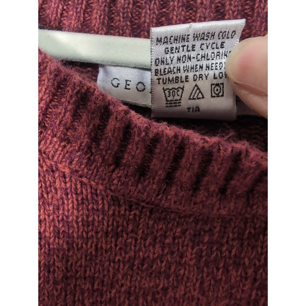 Vintage Geoffrey Beene Men's Crew Neck Sweater Y2K Fisherman Size Medium (573) - Picture 5 of 6